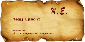 Magy Egmont névjegykártya
